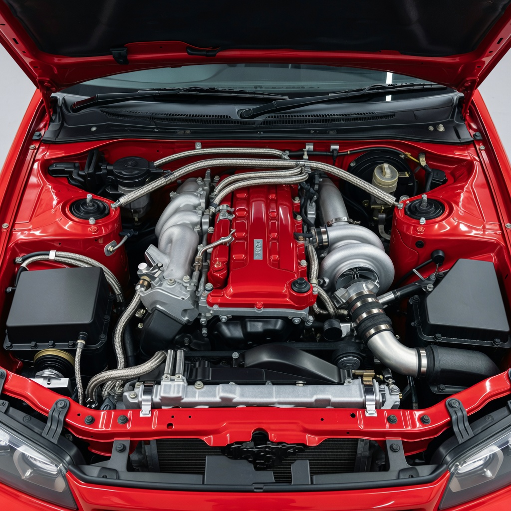 Nissan Skyline GT-R R34 Restoration Engine Bay