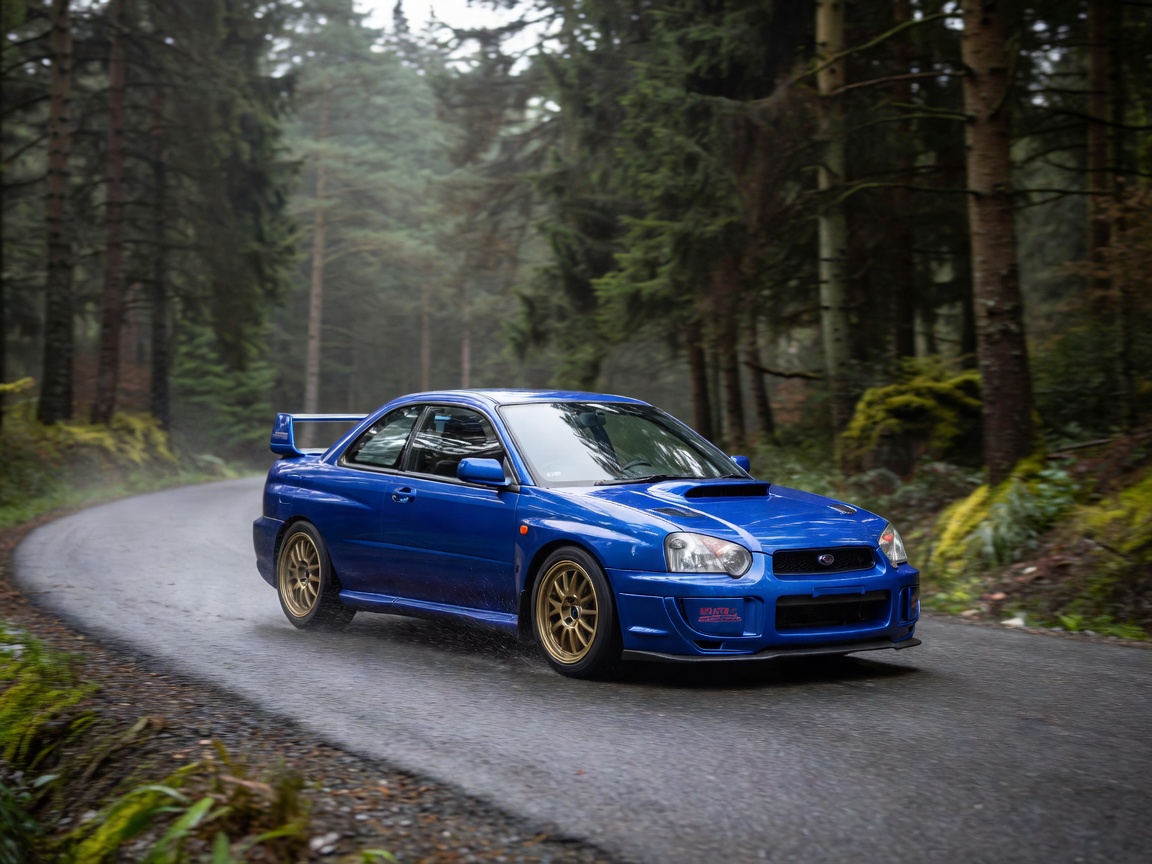 Subaru Impreza WRX STI 22B STI Coupe in World Rally Blue