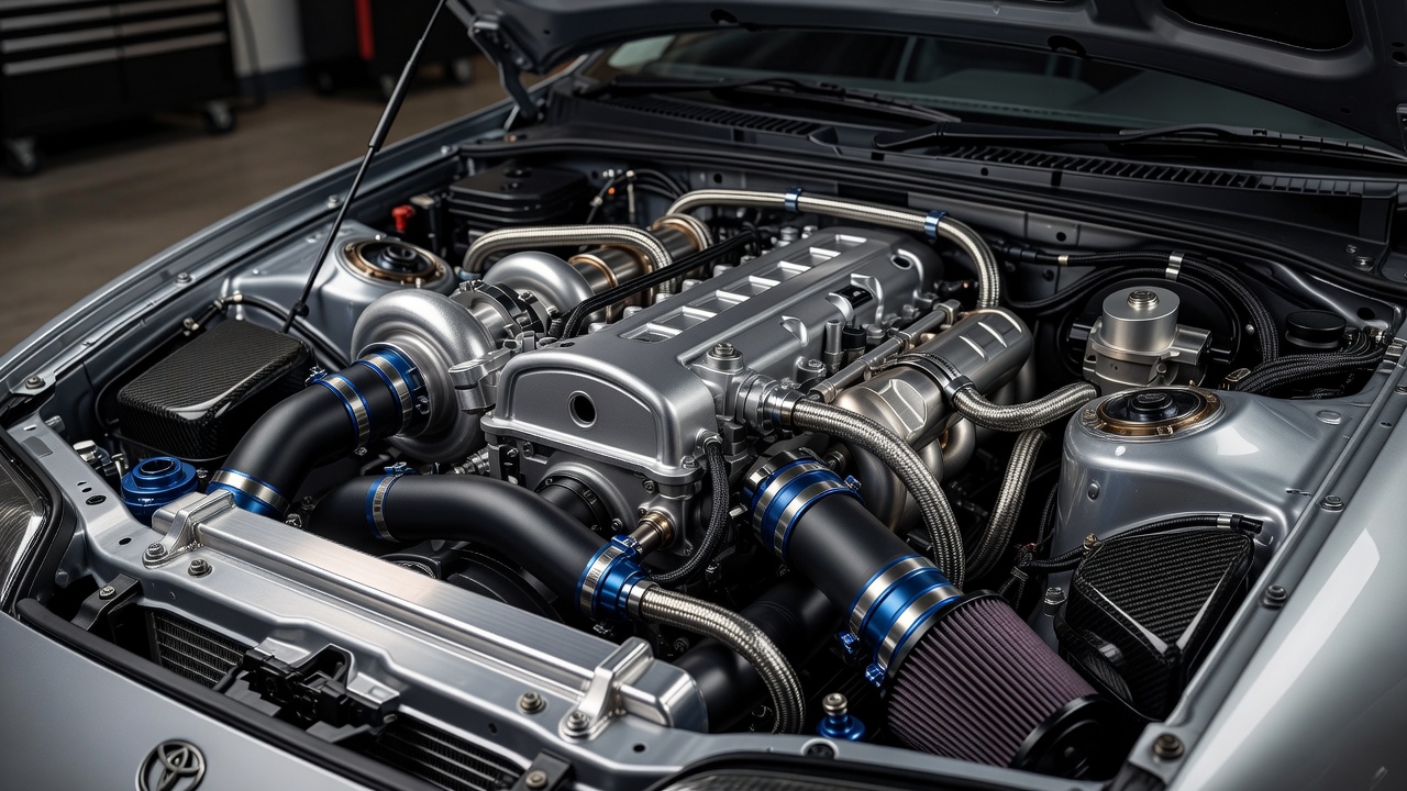 Toyota Supra JZA80 Engine Bay 2JZ Tuning